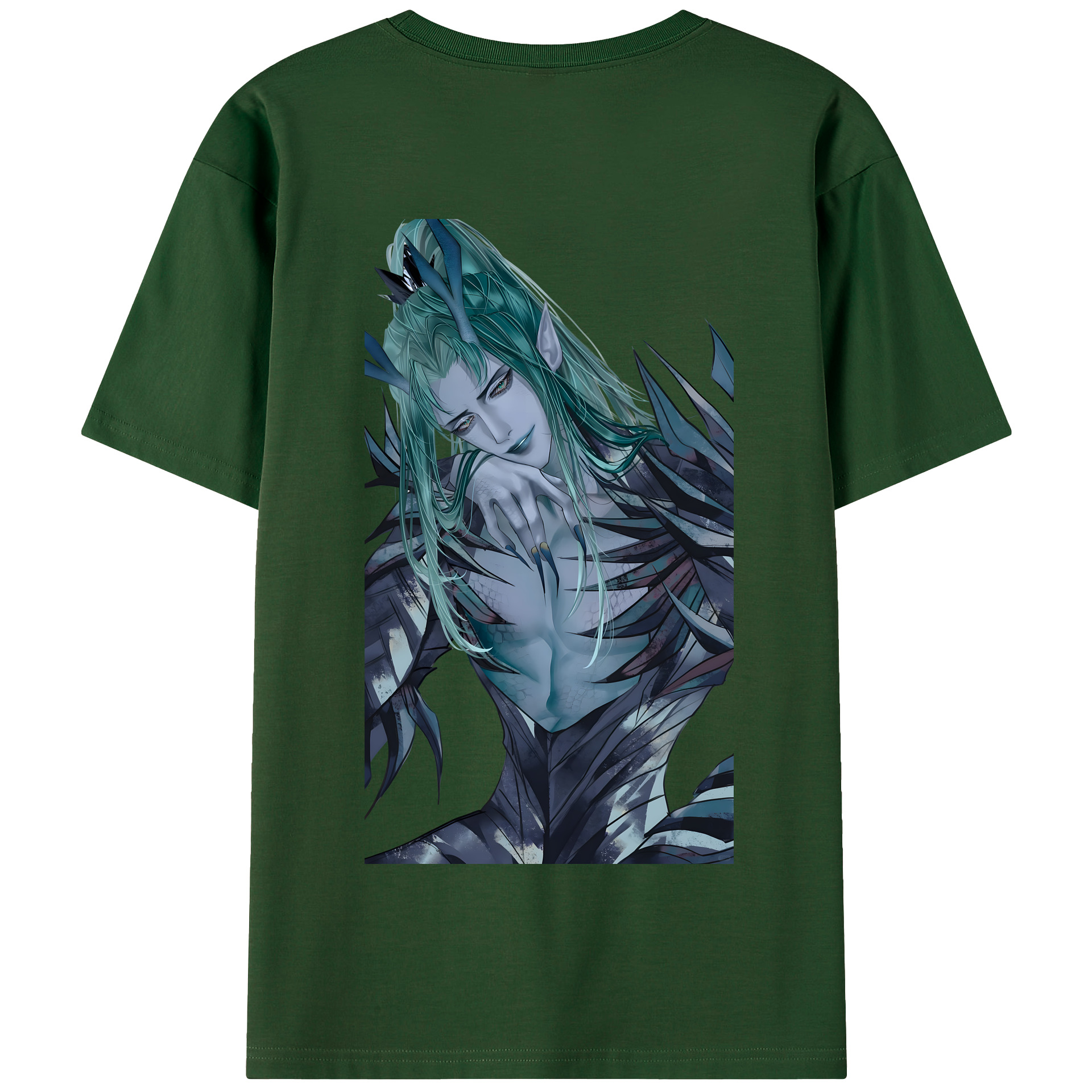 （画像用） Ne Zha 2 ナタ 魔童の大暴れ 綿100％半袖Tシャツ（背面プリント）